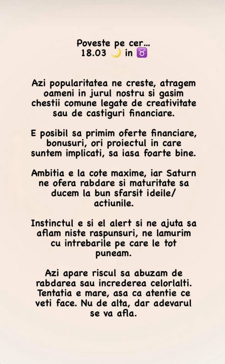 Horoscopul zilei