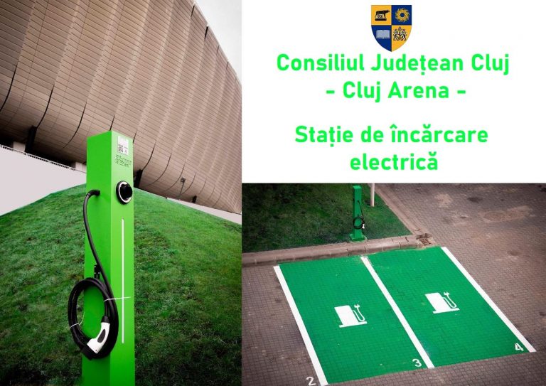 Cluj Arena – Stație pentru încărcarea mașinilor electrice