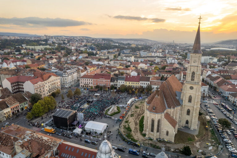 Ziua Europei și Ziua Independenței României, în Piața Unirii din Cluj-Napoca
