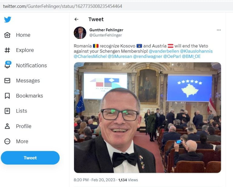 FOTO | Austria ne șantajează din nou: „Ridicăm veto-ul intrării în Schengen când România va recunoaște Kosovo!”