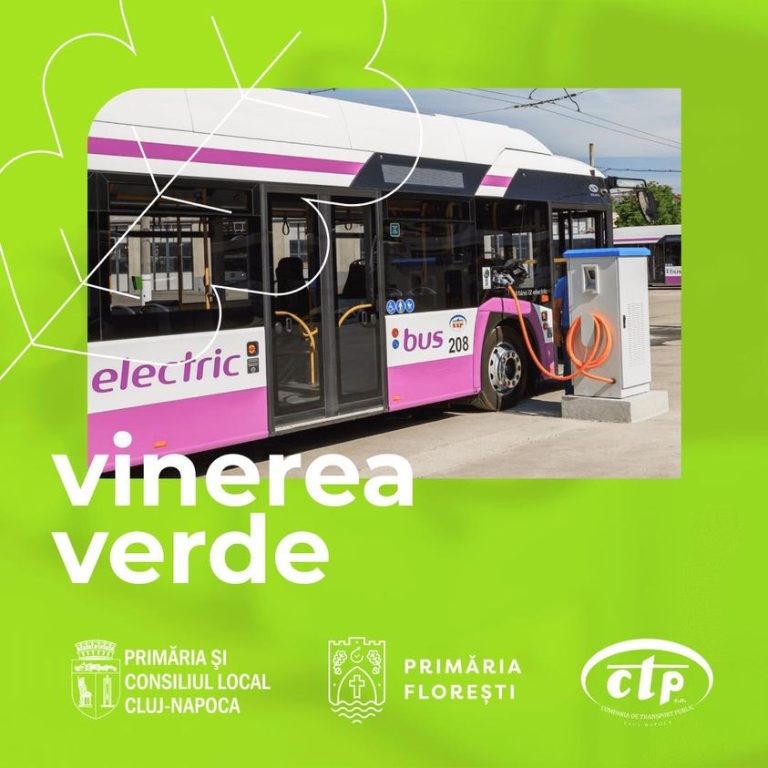Nu uitați, start Vinerea Verde Florești! Trasportul public este gratuit