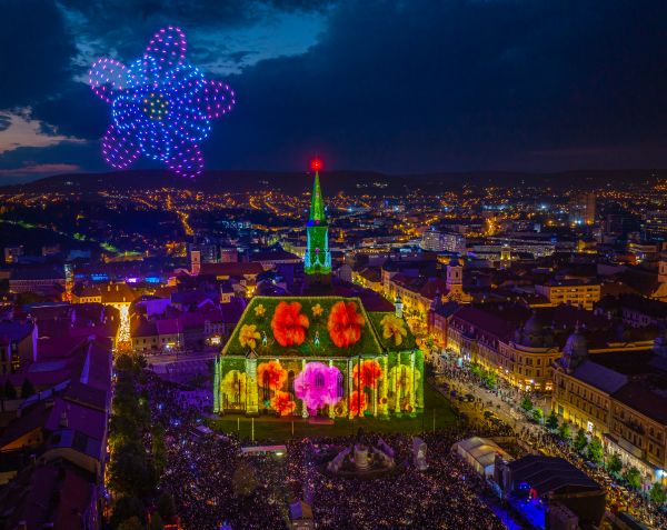 FOTO. Zilele Clujului 2023: Peste 100.000 de oameni au sărbătorit orașul în cea de-a doua seară de festivități