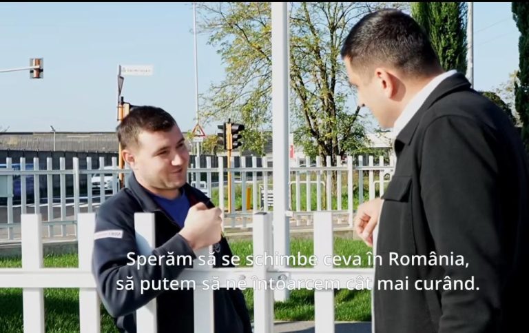 VIDEO | Simion, vizită în Italia, la companiile cu angajați români: Sperăm să se schimbe ceva, să ne întoarcem acasă!