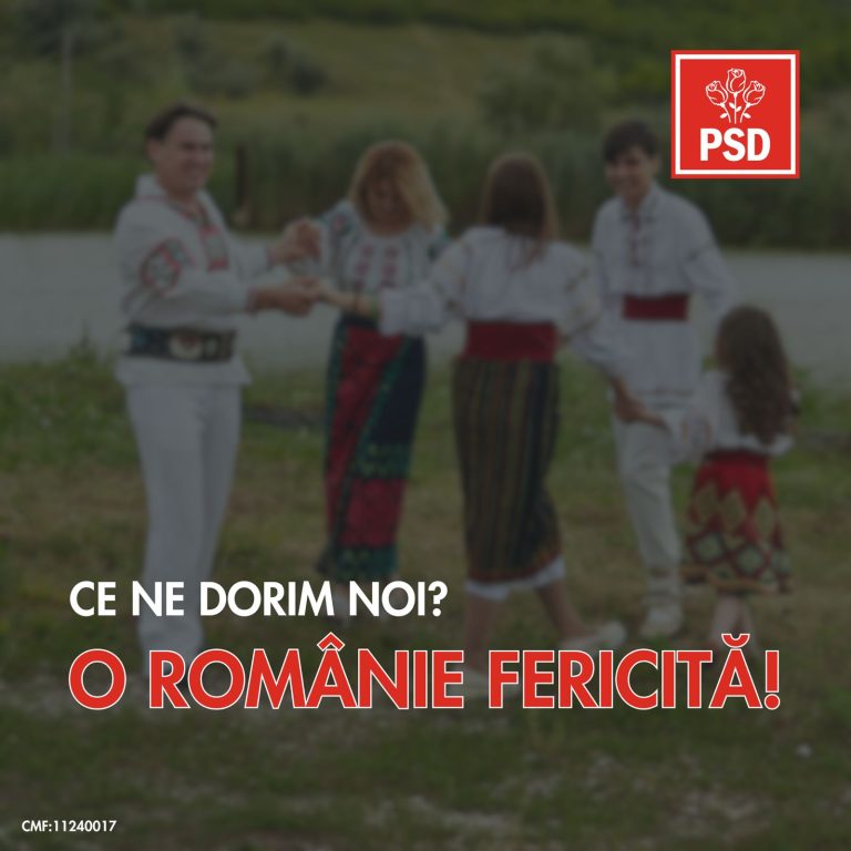 Apel la solidaritate pentru o Românie fericită