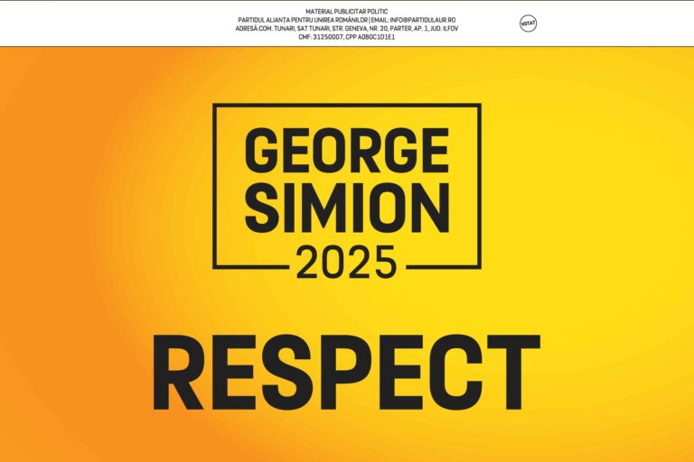 Am ales ca slogan un cuvânt simplu, dar care spune totul: RESPECT