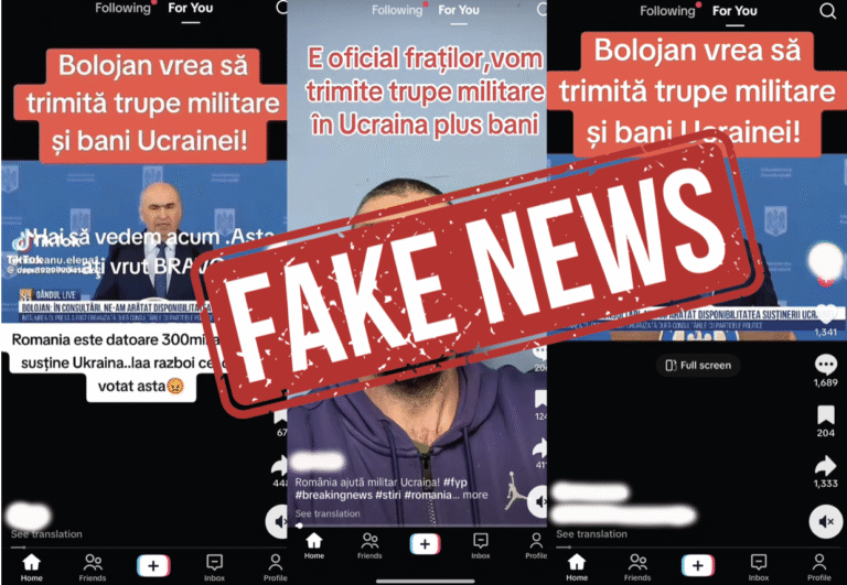 MApN demontează fake news: România nu trimite trupe în Ucraina