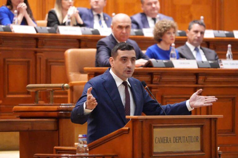 George Simion și AUR au părăsit sala la votul pentru Guvern: „Nu voi obliga niciun coleg să voteze. AUR nu trădează”