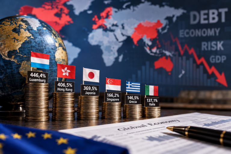 Harta datoriilor lumii: Japonia rămâne în frunte, iar Italia este „campioana” Europei